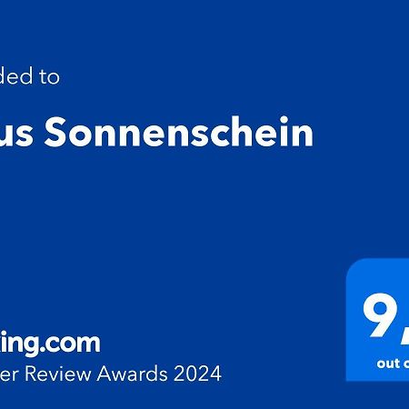 Апартаменты Haus Sonnenschein Виттен Экстерьер фото